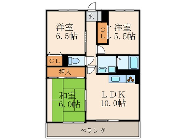 ラ・ヴィ嵐山の物件間取画像